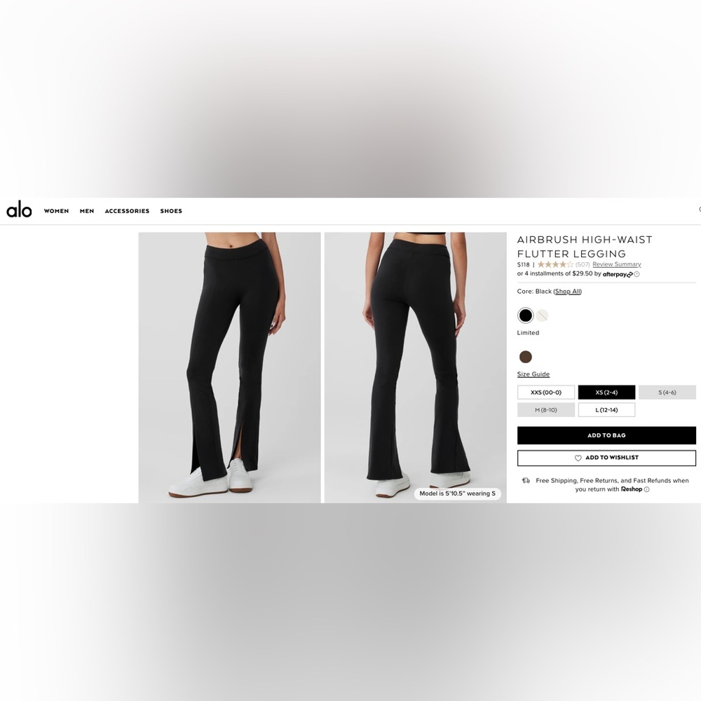 Alo Yoga AIRBRUSH HIGH-WAIST FLUTTER LEGGING